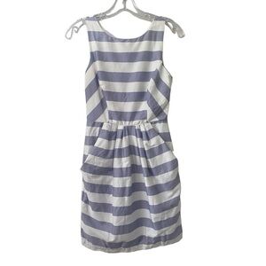 Jodi Kristopher Blue and White Striped dress